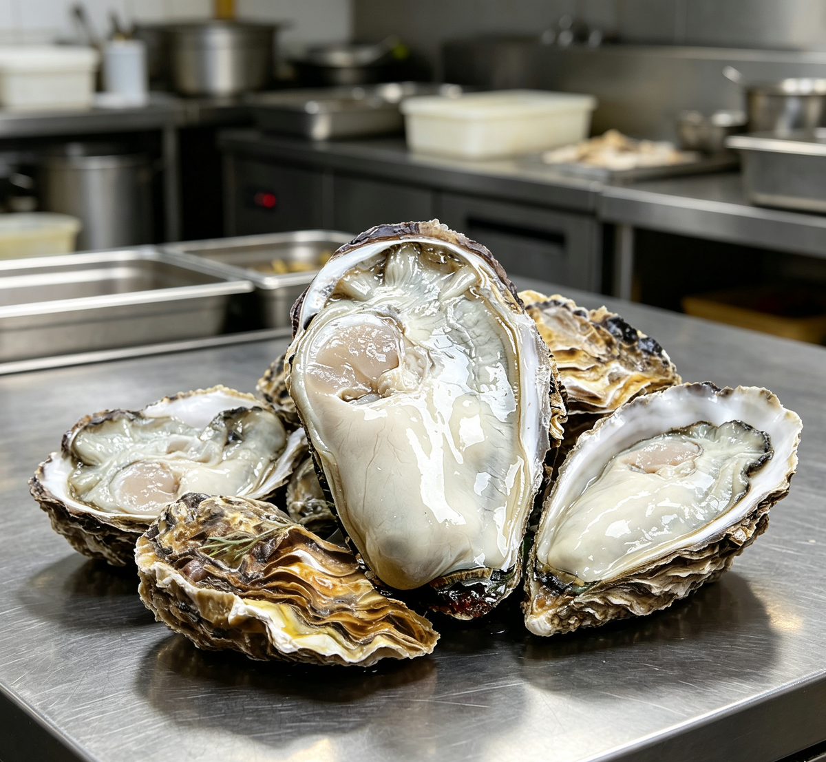 Fresh Oysters on the Half Shell
